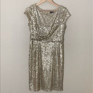 Gold Sequin Dress! Fun for New Year’s Eve